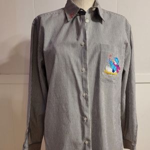 🦨Karen Scott Snowman Holiday shirt Med